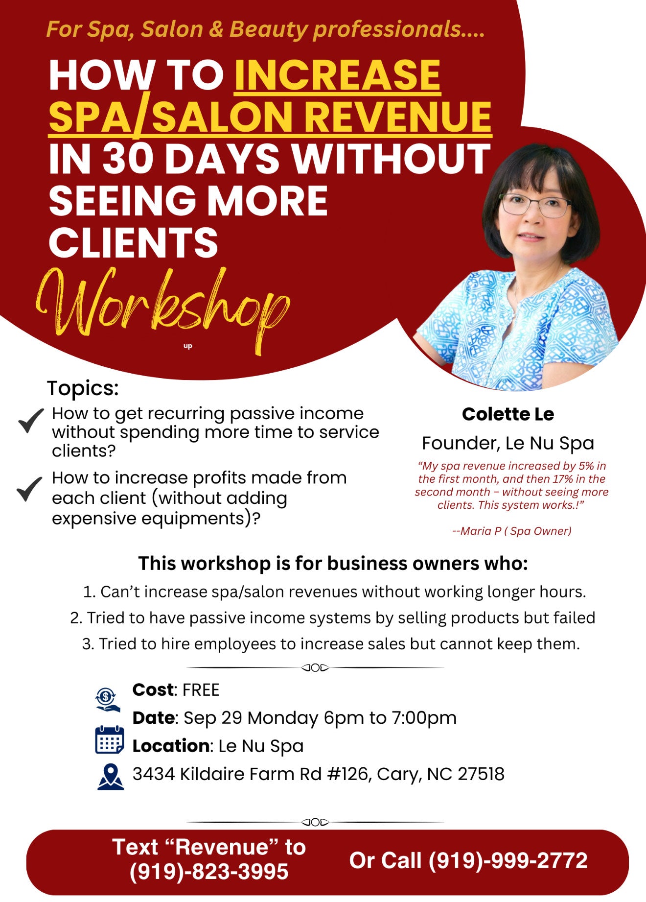 Increase Spa/Salon Revenue