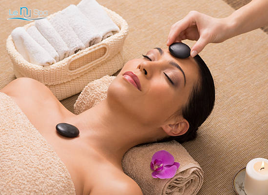 Hot Towel & Cold Stone Face Massage